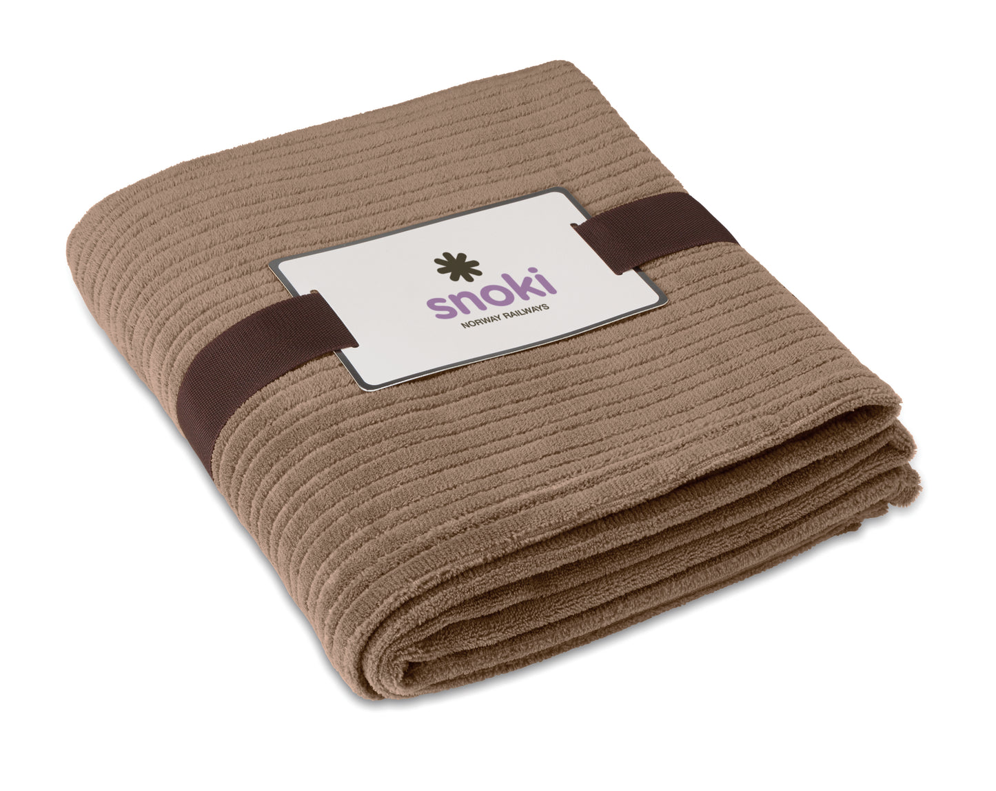 Softe Fleece-Decke 240 g/m². Inkl. Band mit bedruckbarer Karte.