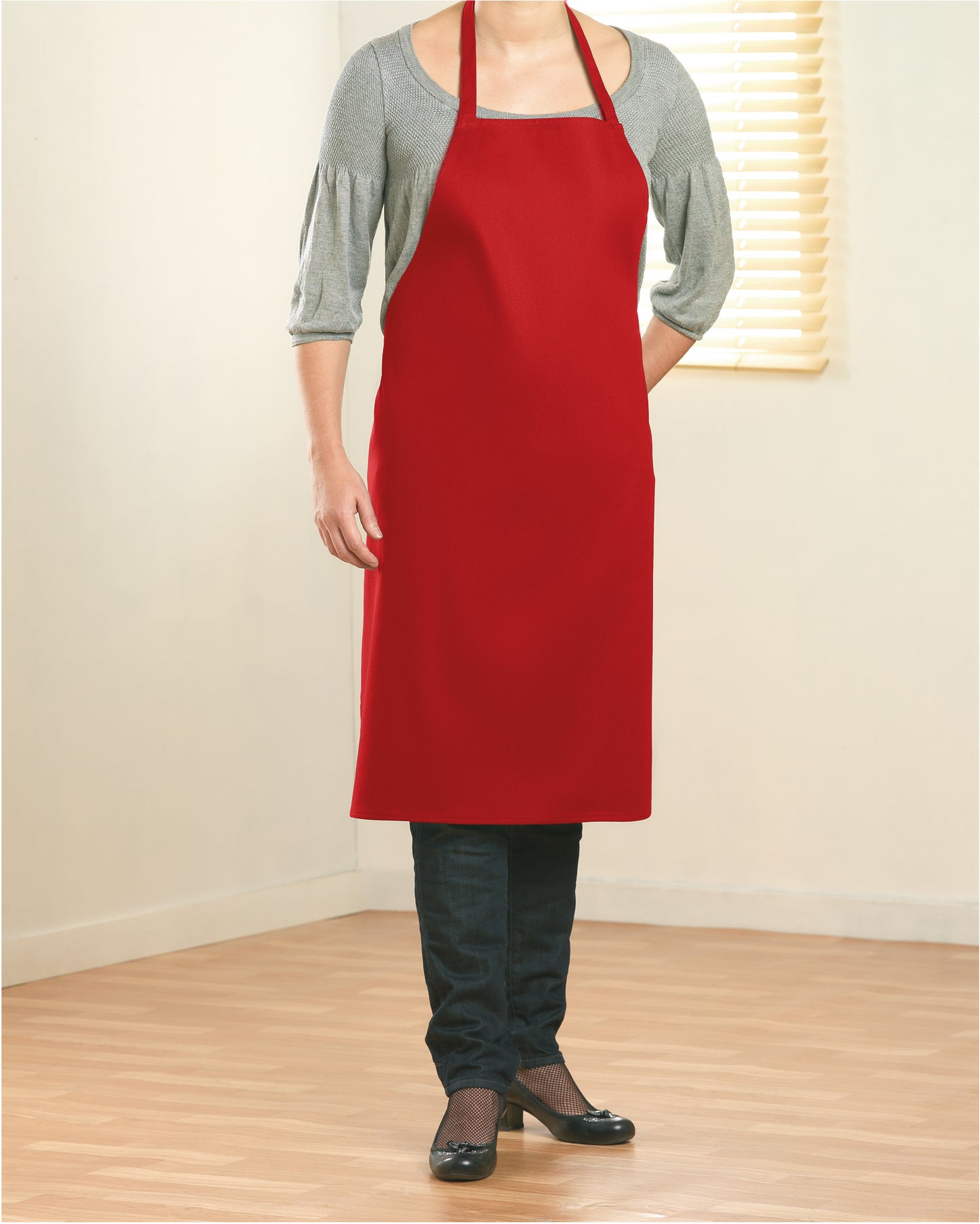 Küchenschürze aus 100% Baumwolle. Ideal für das tägliche Kochen.180 g/m².