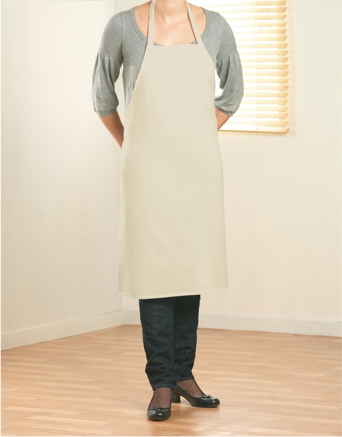 Küchenschürze aus 100% Baumwolle. Ideal für das tägliche Kochen.180 g/m².