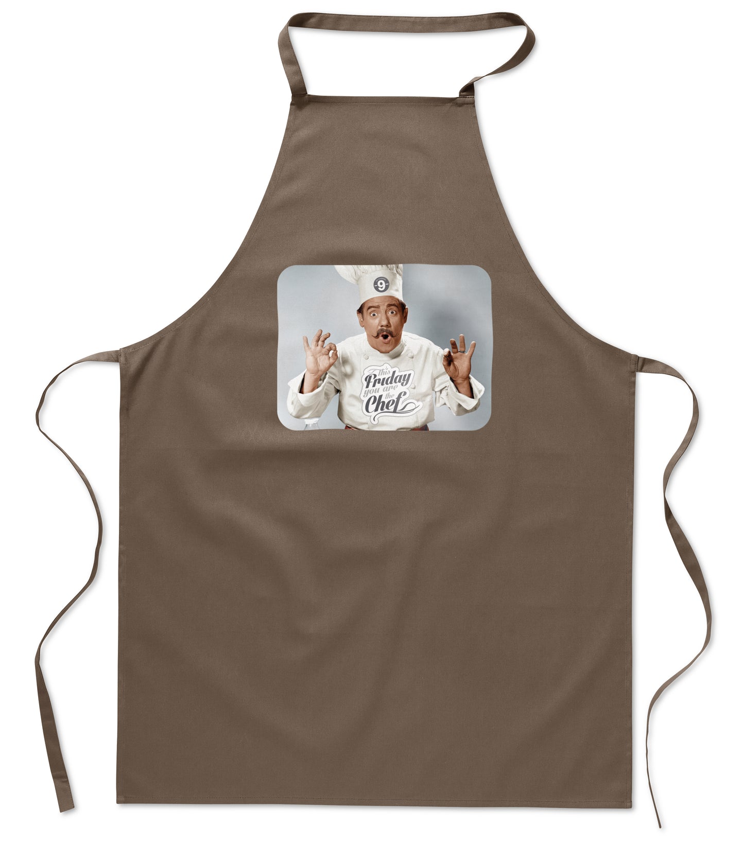 Küchenschürze aus 100% Baumwolle. Ideal für das tägliche Kochen.180 g/m².