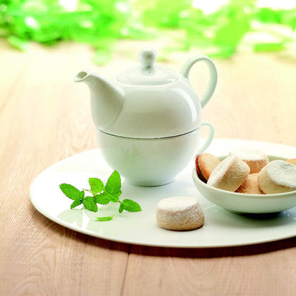 Tee-Set 2in1. Teekanne (Füllmenge: 400 ml) und Tasse. Verpackt in schwarzem Geschenkkarton.