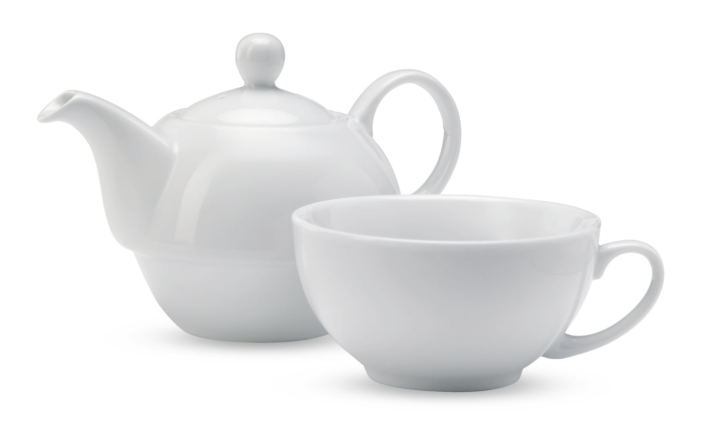 Tee-Set 2in1. Teekanne (Füllmenge: 400 ml) und Tasse. Verpackt in schwarzem Geschenkkarton.