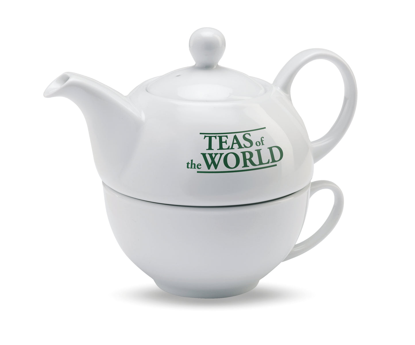 Tee-Set 2in1. Teekanne (Füllmenge: 400 ml) und Tasse. Verpackt in schwarzem Geschenkkarton.