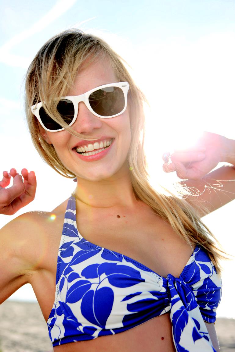 Sonnenbrille mit UV400-Schutz.
