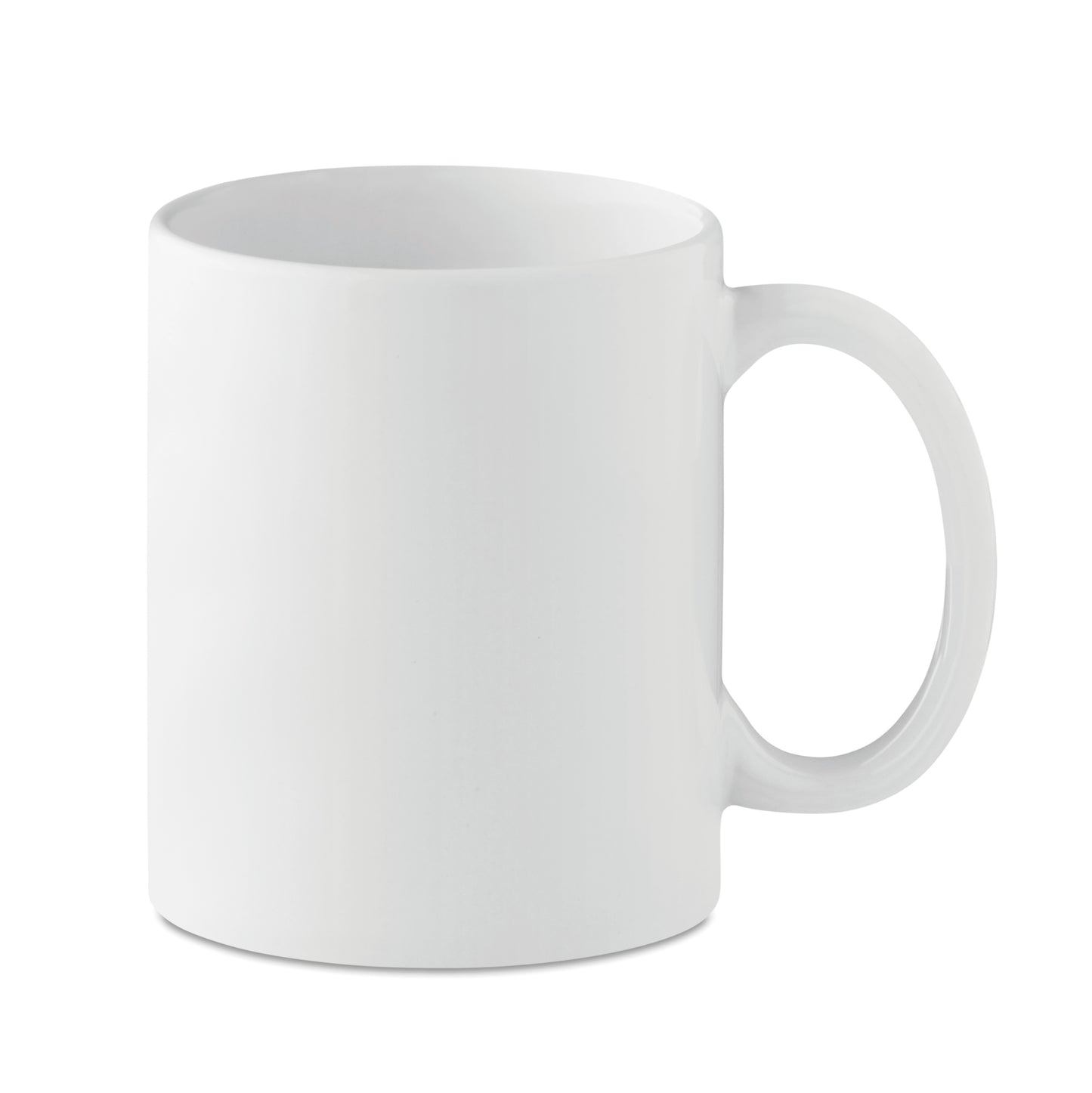 Kaffeebecher aus Keramik. Spezielle Beschichtung für Sublimationsdruck. Füllmenge: 300 ml. Verpackt in