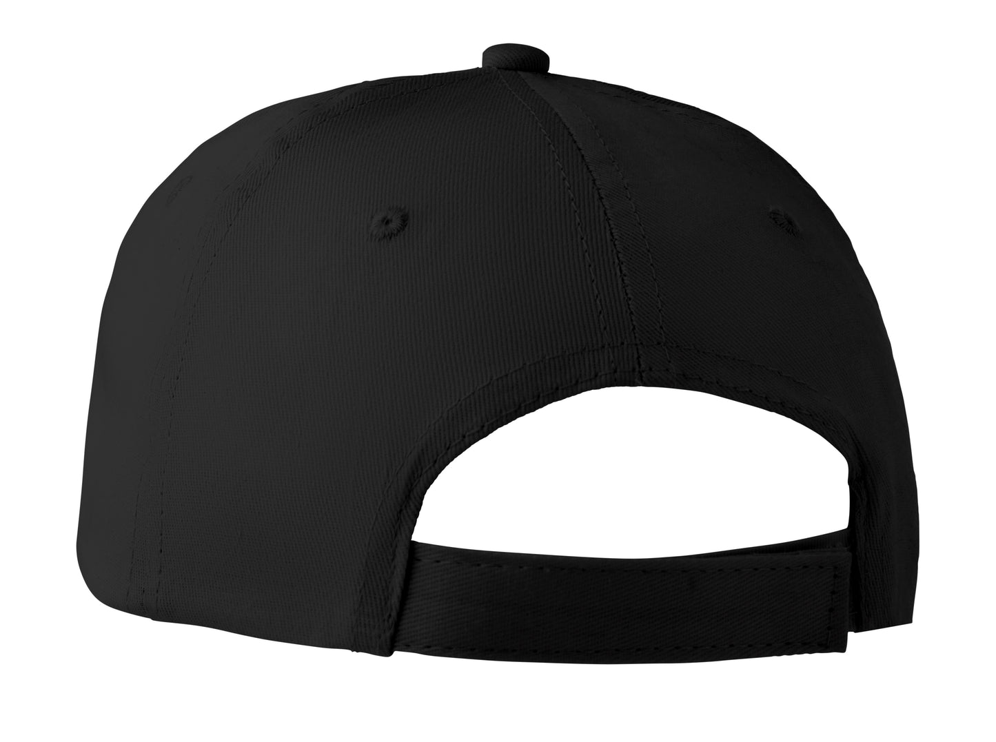 6-Panel-Baseball Cap aus Baumwolltwill 160 g/m² mit verstellbarem Klettverschluss. 6 umstickte Belüftungslöcher