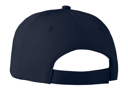 6-Panel-Baseball Cap aus Baumwolltwill 160 g/m² mit verstellbarem Klettverschluss. 6 umstickte Belüftungslöcher