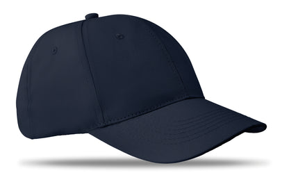 6-Panel-Baseball Cap aus Baumwolltwill 160 g/m² mit verstellbarem Klettverschluss. 6 umstickte Belüftungslöcher