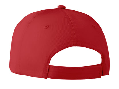 6-Panel-Baseball Cap aus Baumwolltwill 160 g/m² mit verstellbarem Klettverschluss. 6 umstickte Belüftungslöcher
