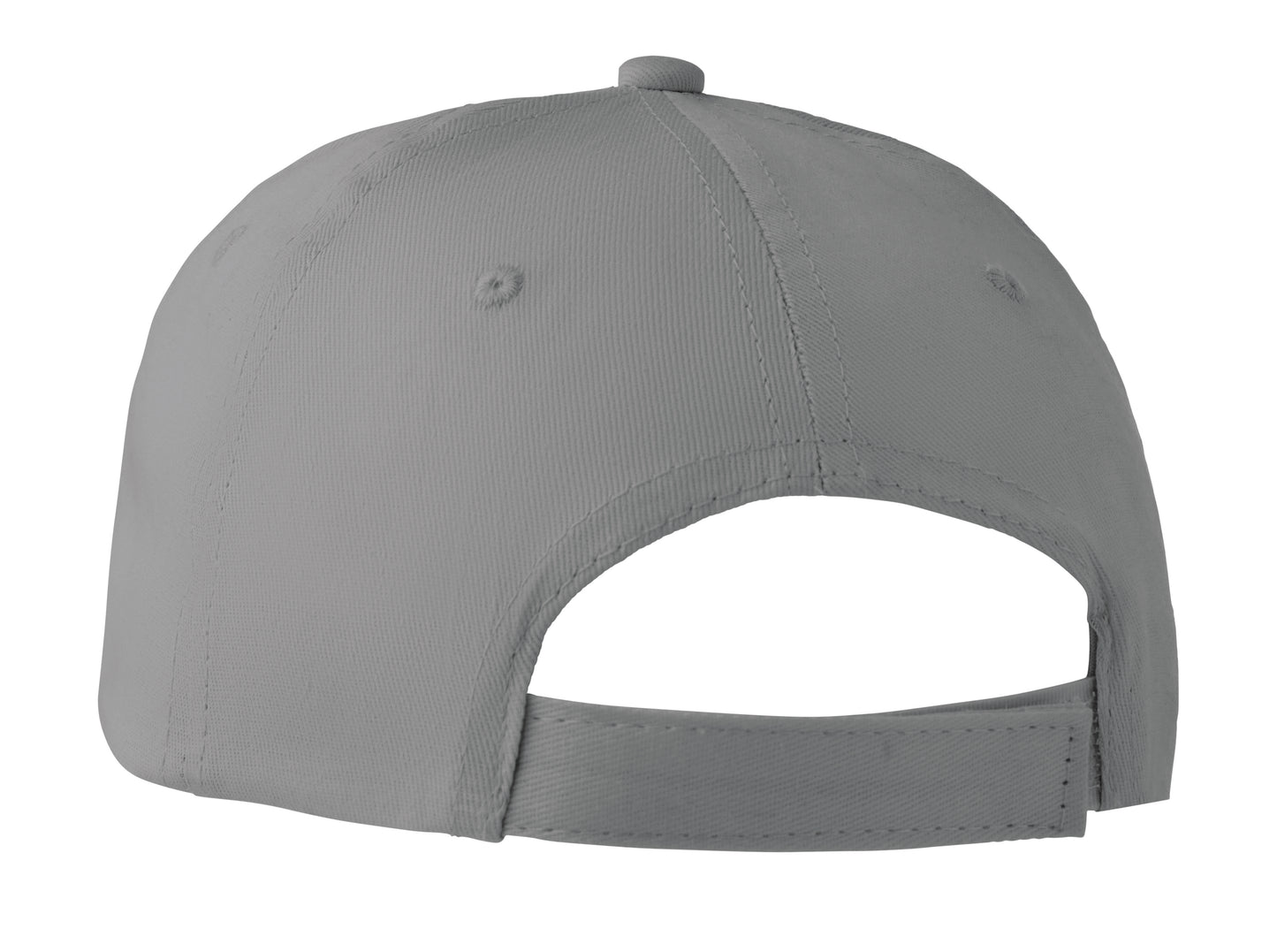 6-Panel-Baseball Cap aus Baumwolltwill 160 g/m² mit verstellbarem Klettverschluss. 6 umstickte Belüftungslöcher