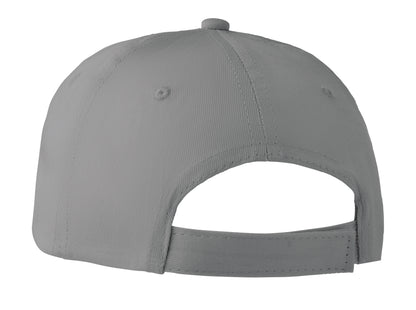 6-Panel-Baseball Cap aus Baumwolltwill 160 g/m² mit verstellbarem Klettverschluss. 6 umstickte Belüftungslöcher