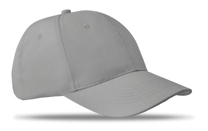 6-Panel-Baseball Cap aus Baumwolltwill 160 g/m² mit verstellbarem Klettverschluss. 6 umstickte Belüftungslöcher