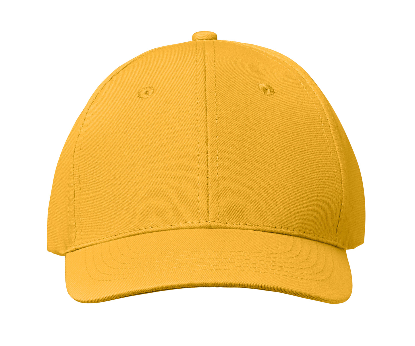 6-Panel-Baseball Cap aus Baumwolltwill 160 g/m² mit verstellbarem Klettverschluss. 6 umstickte Belüftungslöcher