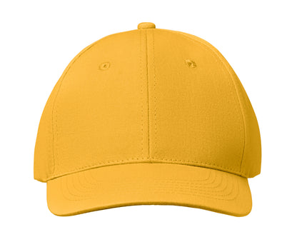 6-Panel-Baseball Cap aus Baumwolltwill 160 g/m² mit verstellbarem Klettverschluss. 6 umstickte Belüftungslöcher