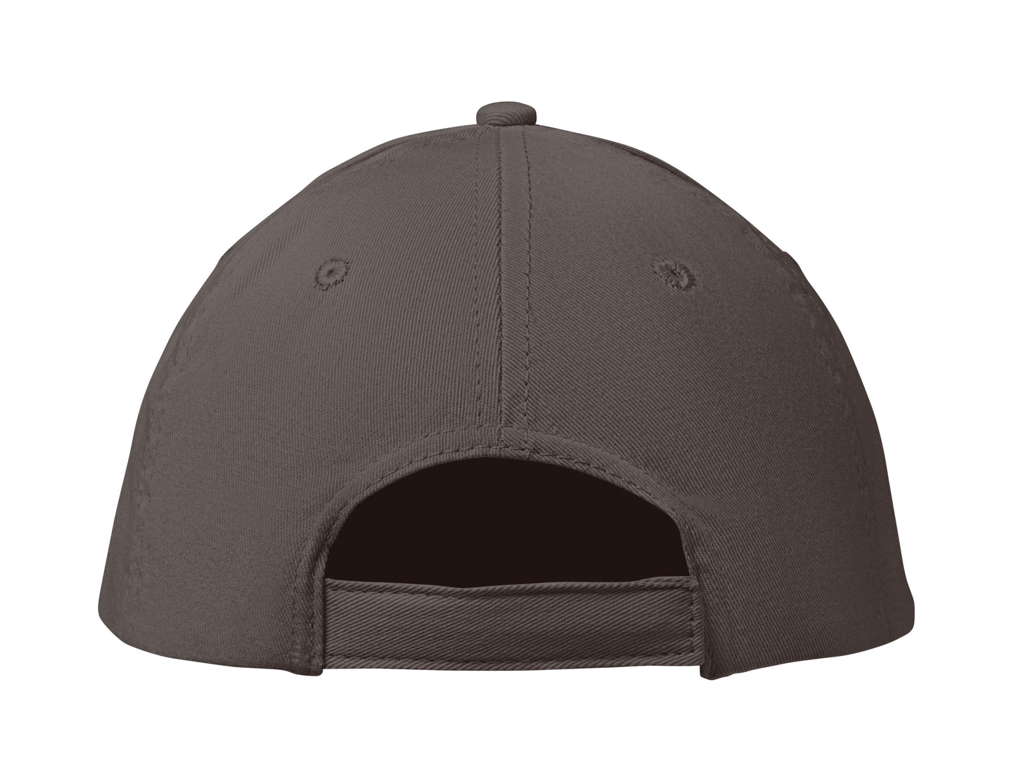 6-Panel-Baseball Cap aus Baumwolltwill 160 g/m² mit verstellbarem Klettverschluss. 6 umstickte Belüftungslöcher