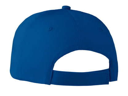 6-Panel-Baseball Cap aus Baumwolltwill 160 g/m² mit verstellbarem Klettverschluss. 6 umstickte Belüftungslöcher