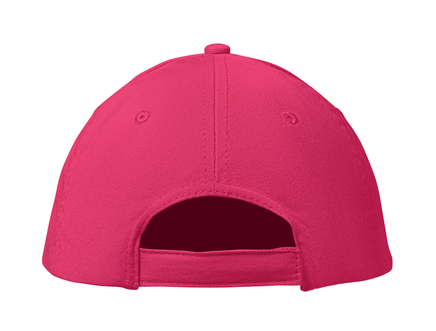 6-Panel-Baseball Cap aus Baumwolltwill 160 g/m² mit verstellbarem Klettverschluss. 6 umstickte Belüftungslöcher
