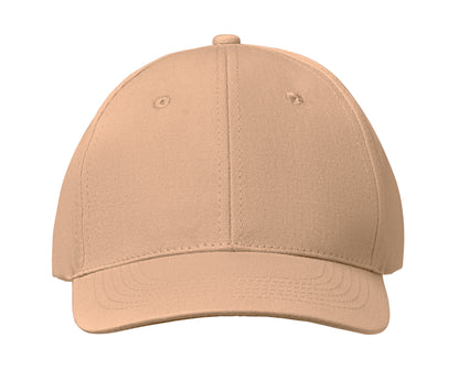 6-Panel-Baseball Cap aus Baumwolltwill 160 g/m² mit verstellbarem Klettverschluss. 6 umstickte Belüftungslöcher