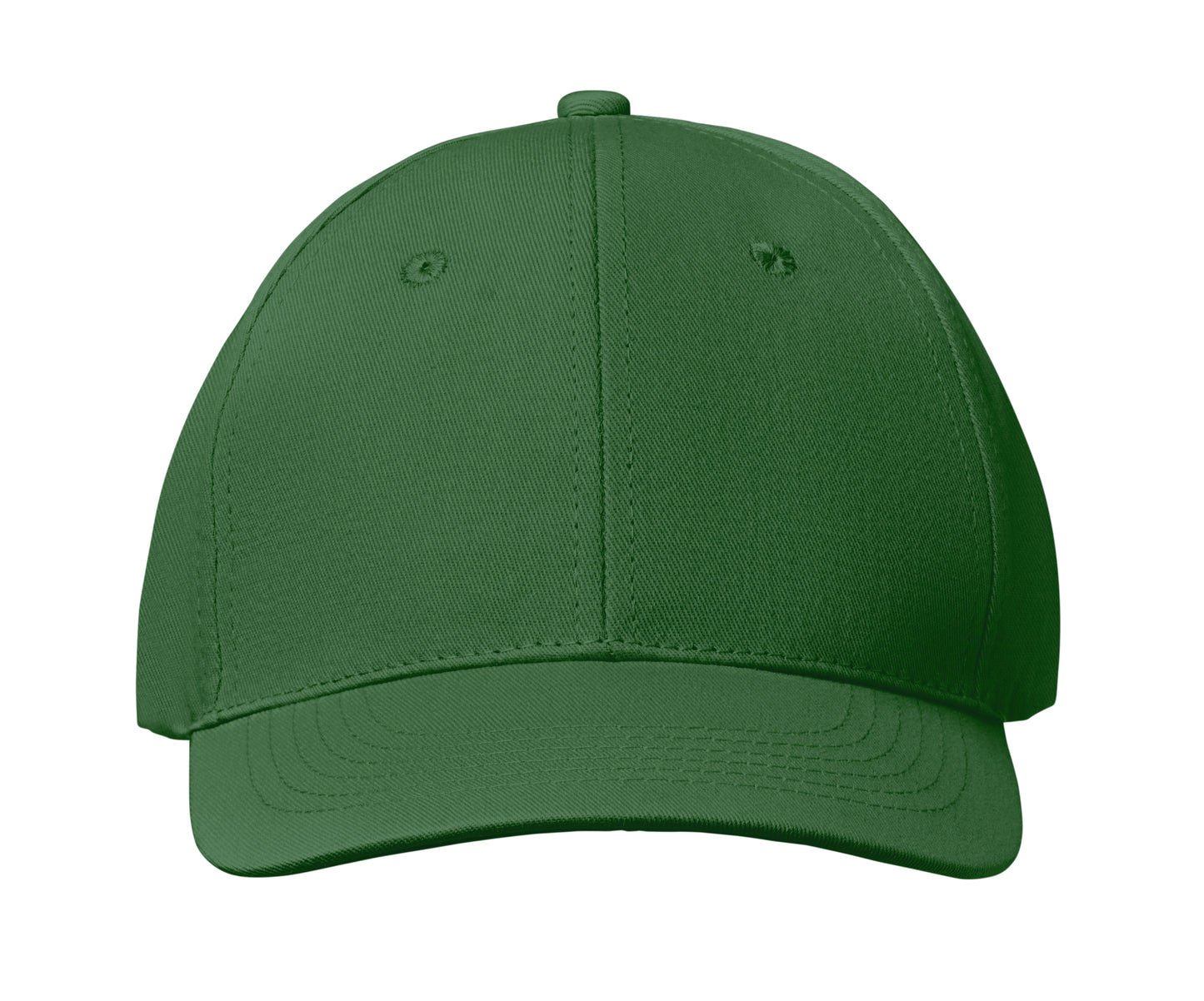 6-Panel-Baseball Cap aus Baumwolltwill 160 g/m² mit verstellbarem Klettverschluss. 6 umstickte Belüftungslöcher