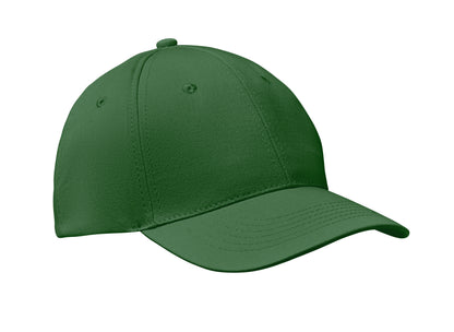 6-Panel-Baseball Cap aus Baumwolltwill 160 g/m² mit verstellbarem Klettverschluss. 6 umstickte Belüftungslöcher