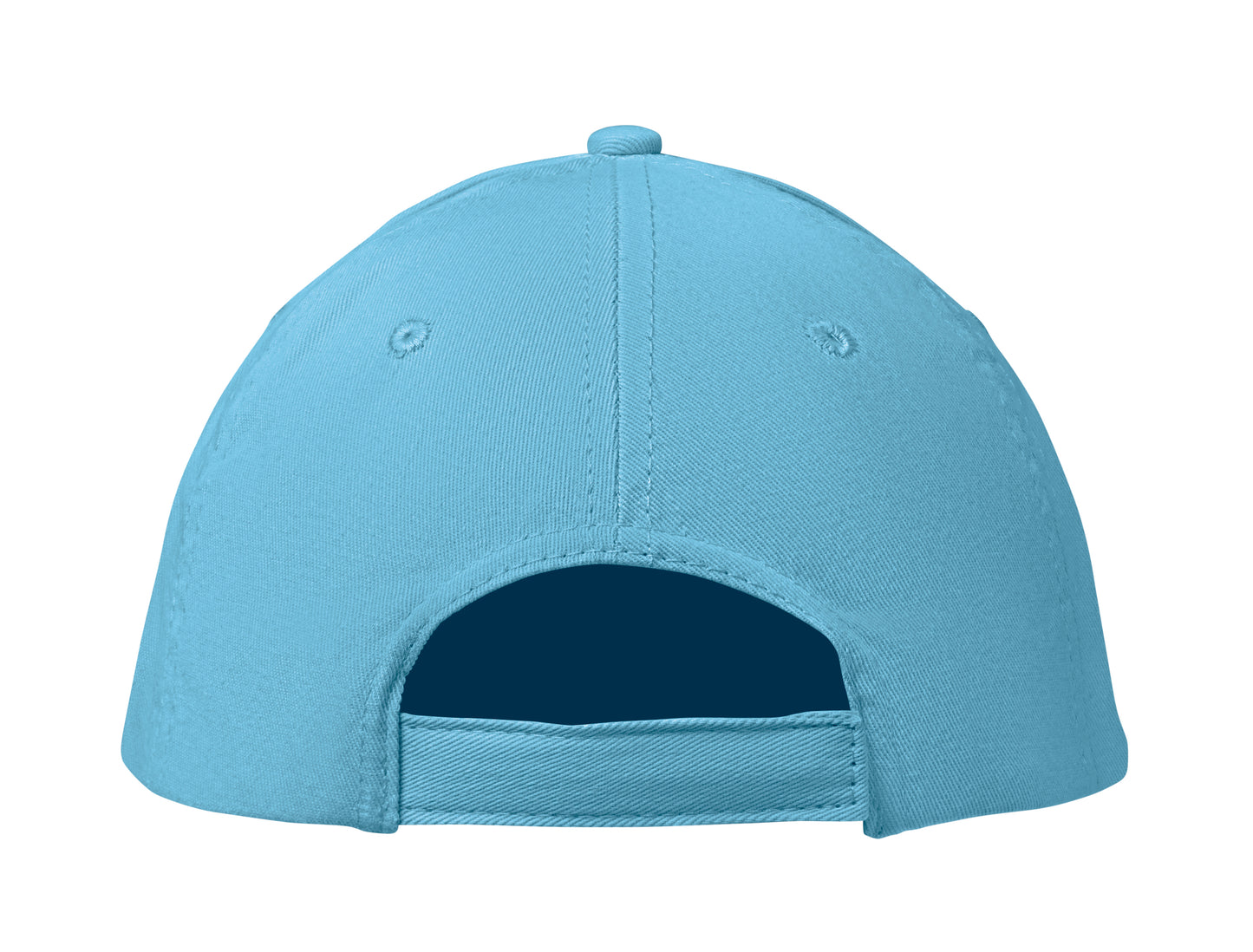 6-Panel-Baseball Cap aus Baumwolltwill 160 g/m² mit verstellbarem Klettverschluss. 6 umstickte Belüftungslöcher