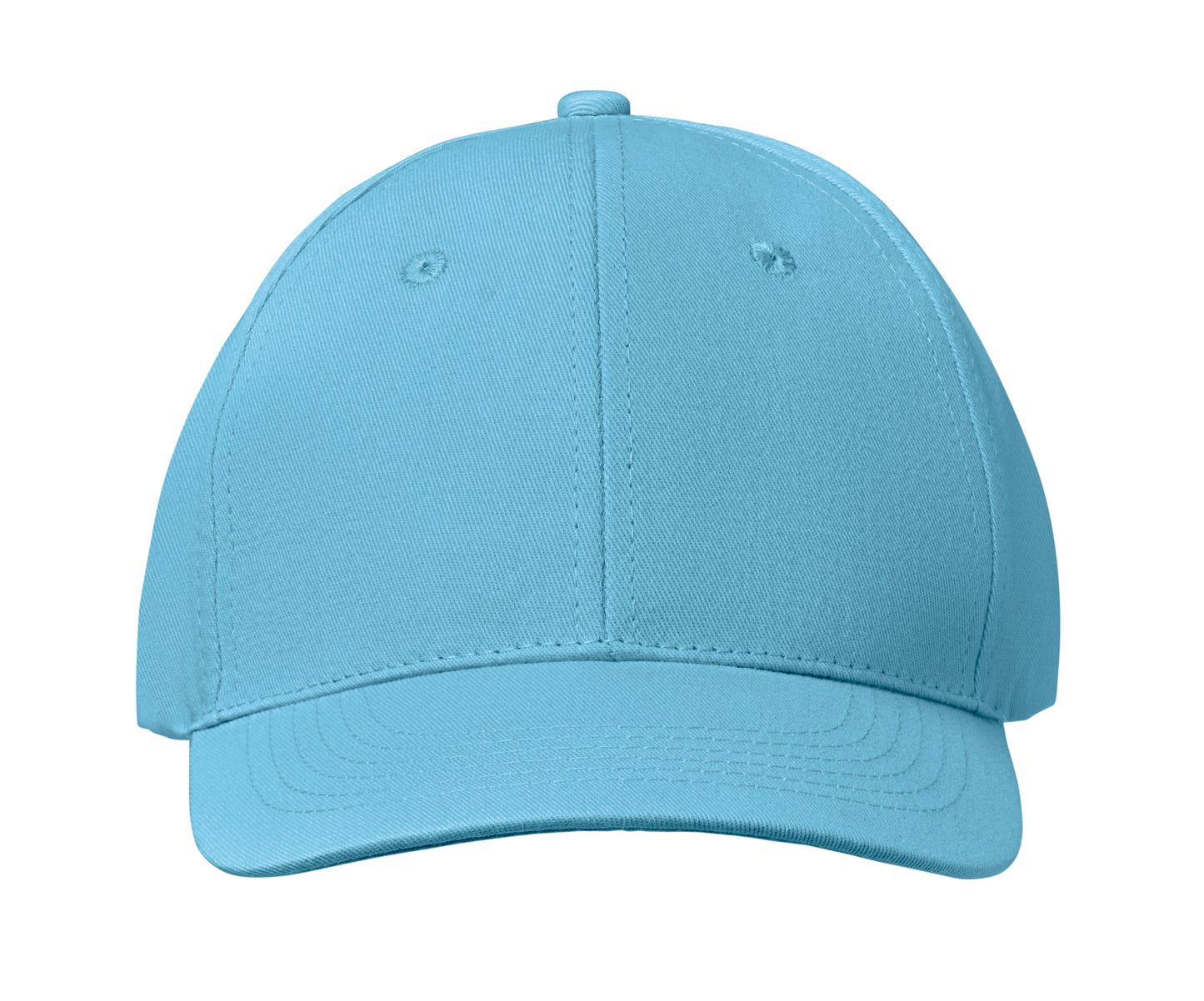 6-Panel-Baseball Cap aus Baumwolltwill 160 g/m² mit verstellbarem Klettverschluss. 6 umstickte Belüftungslöcher