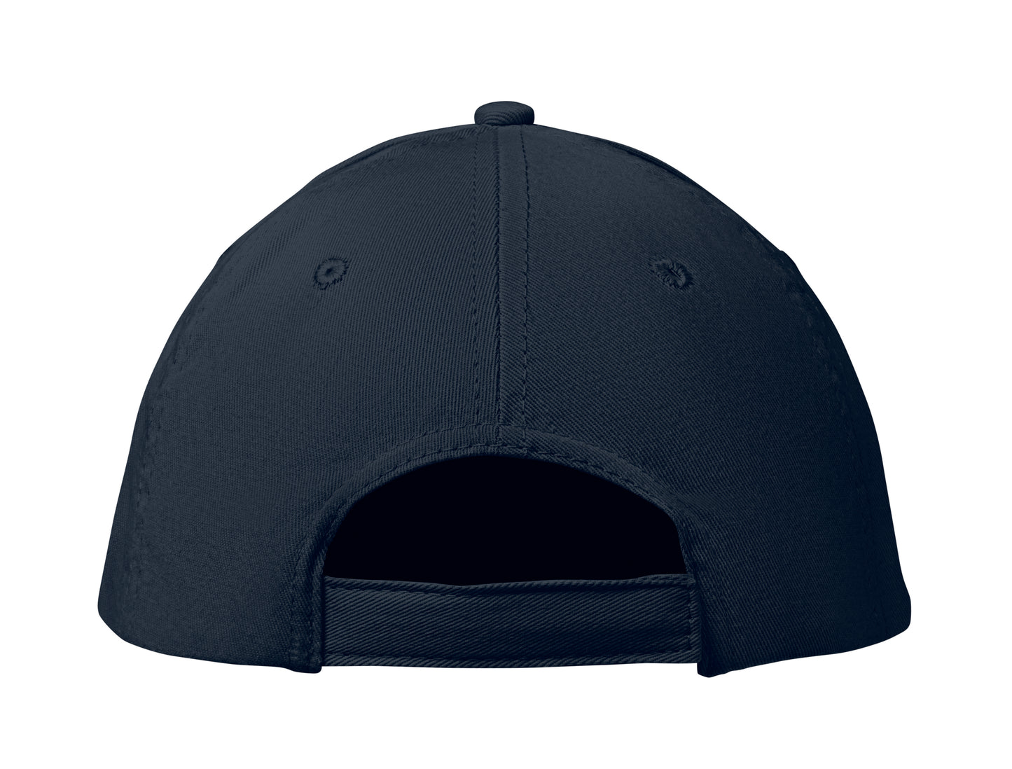6-Panel-Baseball Cap aus Baumwolltwill 160 g/m² mit verstellbarem Klettverschluss. 6 umstickte Belüftungslöcher