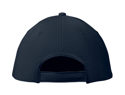 6-Panel-Baseball Cap aus Baumwolltwill 160 g/m² mit verstellbarem Klettverschluss. 6 umstickte Belüftungslöcher