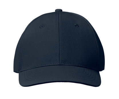 6-Panel-Baseball Cap aus Baumwolltwill 160 g/m² mit verstellbarem Klettverschluss. 6 umstickte Belüftungslöcher