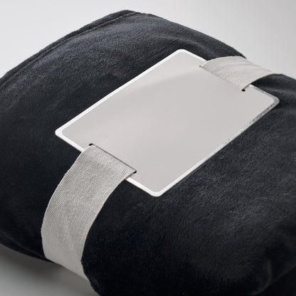 Flanell Fleece-Decke 280 g/m². Inkl. Band mit bedruckbarer Karte.