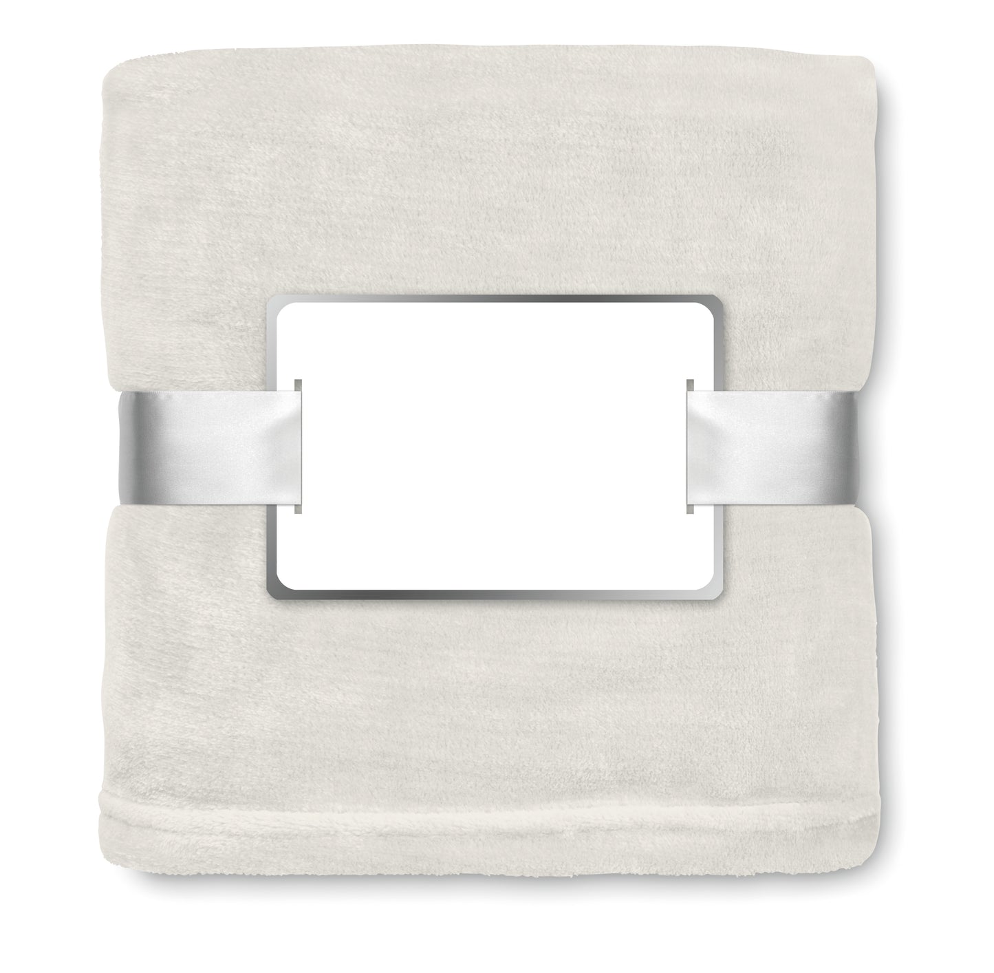 Flanell Fleece-Decke 280 g/m². Inkl. Band mit bedruckbarer Karte.