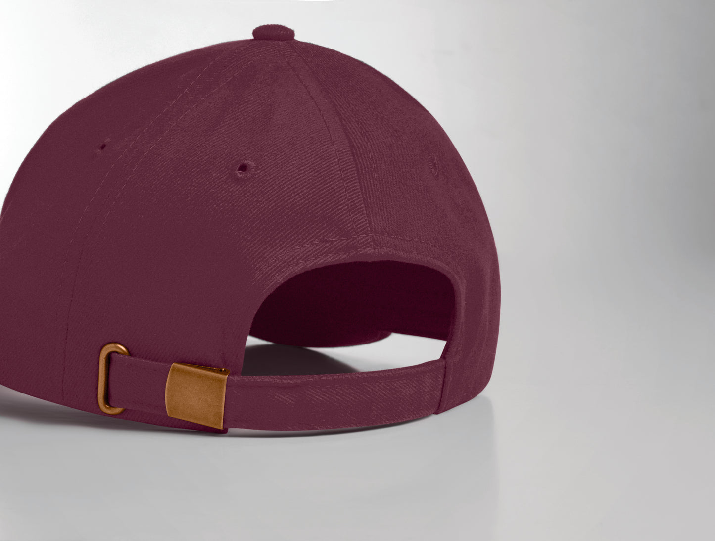 6-Panel-Baseball Cap aus gebürsteter schwerer Baumwolle 270 g/m² mit verstellbarer Schnalle aus