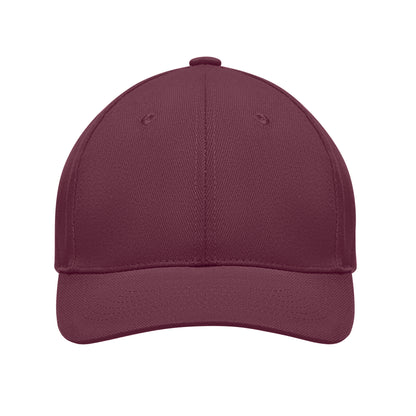 6-Panel-Baseball Cap aus gebürsteter schwerer Baumwolle 270 g/m² mit verstellbarer Schnalle aus
