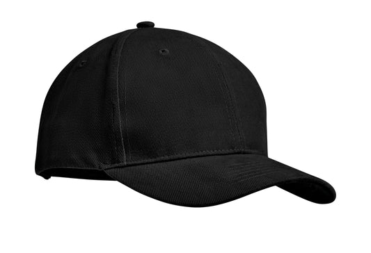 6-Panel-Baseball Cap aus gebürsteter schwerer Baumwolle 270 g/m² mit verstellbarer Schnalle aus