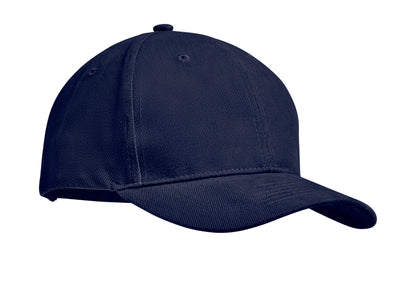 6-Panel-Baseball Cap aus gebürsteter schwerer Baumwolle 270 g/m² mit verstellbarer Schnalle aus