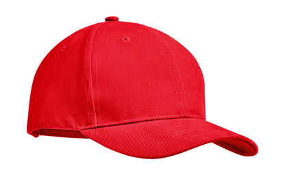 6-Panel-Baseball Cap aus gebürsteter schwerer Baumwolle 270 g/m² mit verstellbarer Schnalle aus