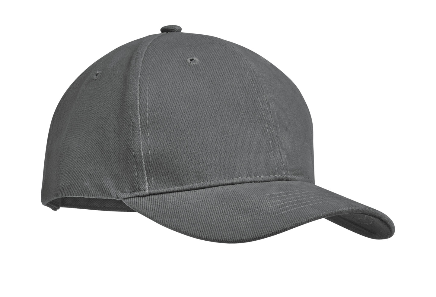 6-Panel-Baseball Cap aus gebürsteter schwerer Baumwolle 270 g/m² mit verstellbarer Schnalle aus