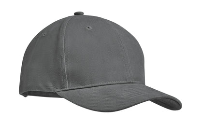 6-Panel-Baseball Cap aus gebürsteter schwerer Baumwolle 270 g/m² mit verstellbarer Schnalle aus