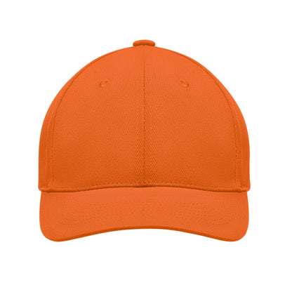 6-Panel-Baseball Cap aus gebürsteter schwerer Baumwolle 270 g/m² mit verstellbarer Schnalle aus
