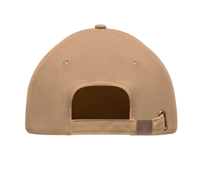 6-Panel-Baseball Cap aus gebürsteter schwerer Baumwolle 270 g/m² mit verstellbarer Schnalle aus