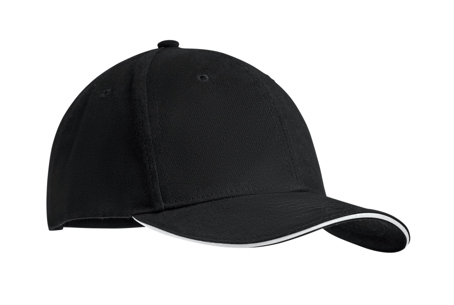 6-Panel-Baseball Cap aus gebürsteter schwerer Baumwolle 270 g/m² mit verstellbarer Schnalle aus