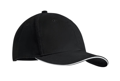 6-Panel-Baseball Cap aus gebürsteter schwerer Baumwolle 270 g/m² mit verstellbarer Schnalle aus