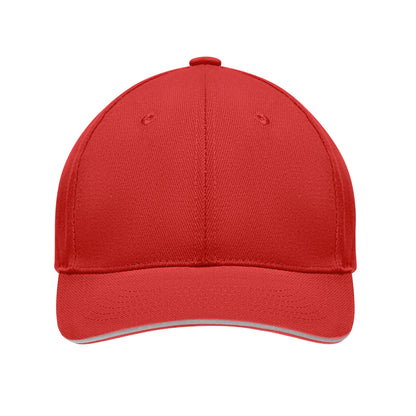 6-Panel-Baseball Cap aus gebürsteter schwerer Baumwolle 270 g/m² mit verstellbarer Schnalle aus