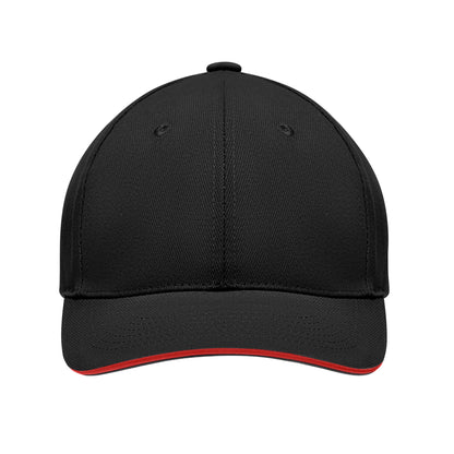 6-Panel-Baseball Cap aus gebürsteter schwerer Baumwolle 270 g/m² mit verstellbarer Schnalle aus