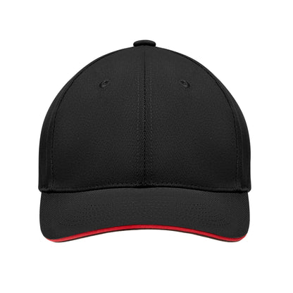 6-Panel-Baseball Cap aus gebürsteter schwerer Baumwolle 270 g/m² mit verstellbarer Schnalle aus
