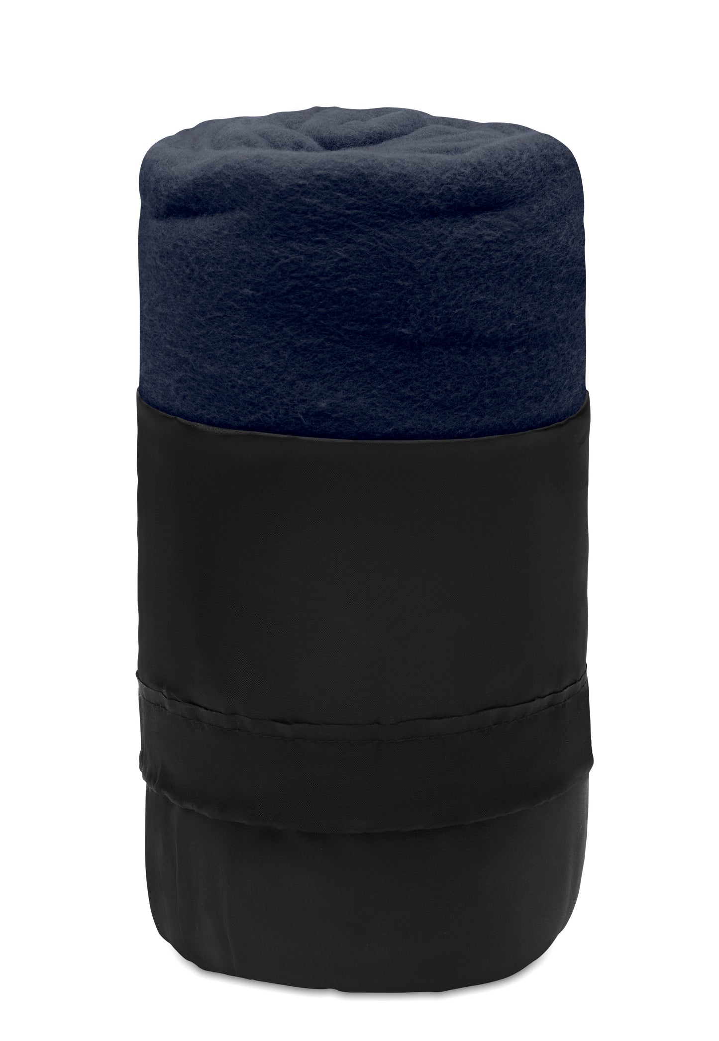 Fleece-Reisedecke aus RPET. Lieferung in RPET Polyester Hülle. 180 g/m² Fleece.