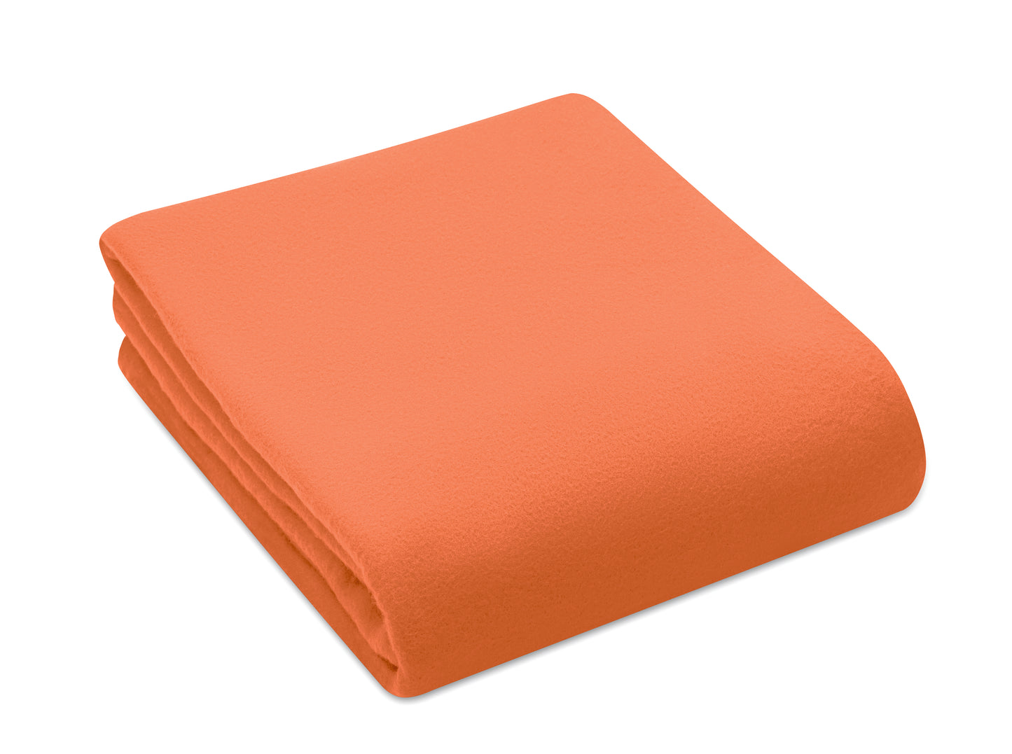 Fleece-Reisedecke aus RPET. Lieferung in RPET Polyester Hülle. 180 g/m² Fleece.