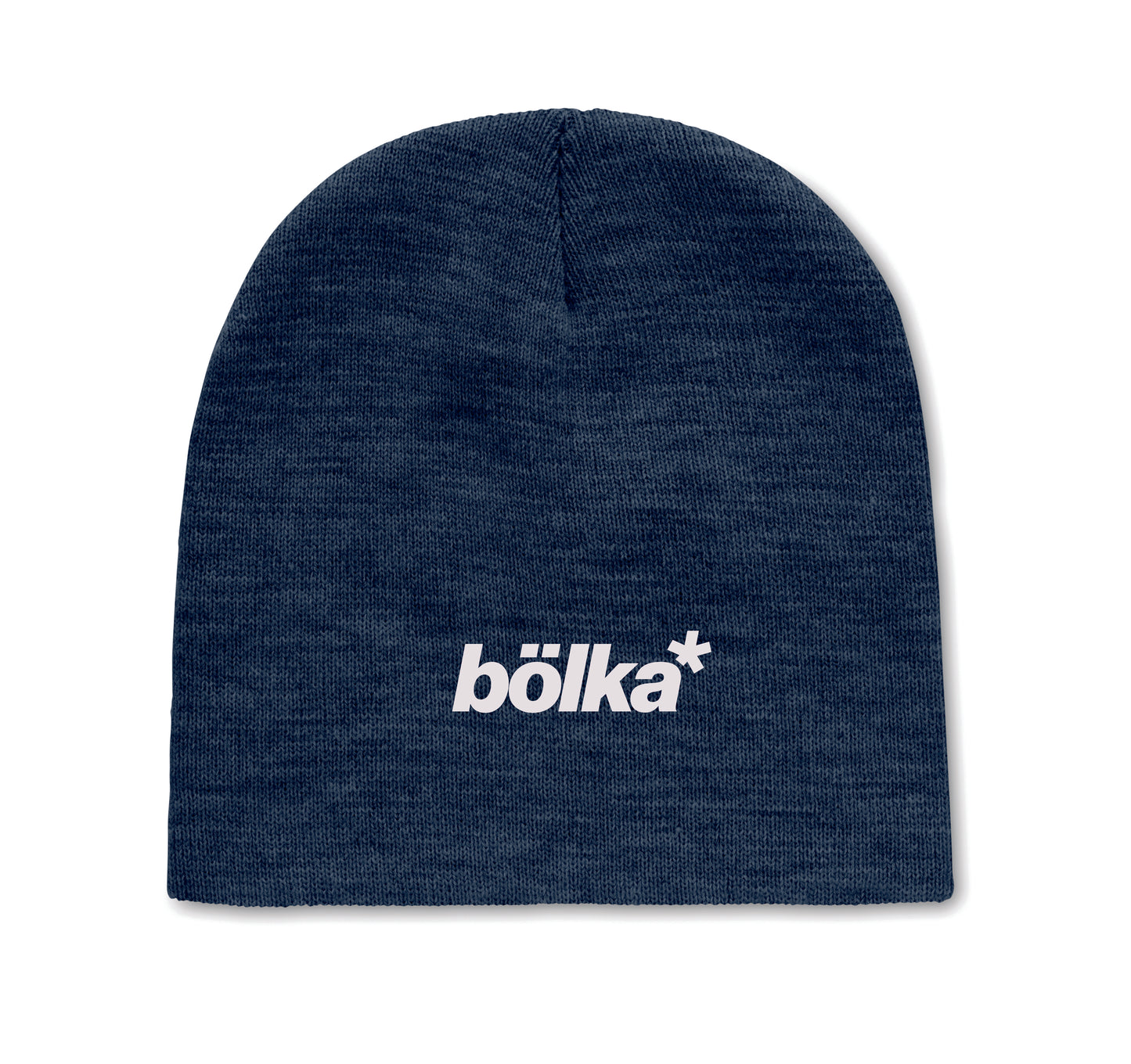 Gestrickte Beanie aus softem elastischem RPET Polyester. Unisex.