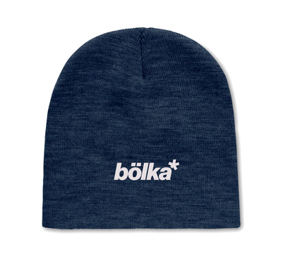 Gestrickte Beanie aus softem elastischem RPET Polyester. Unisex.
